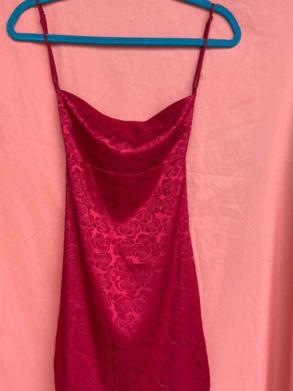 Lucy in the Sky Silk-Feel Floral Slip Dress in size small